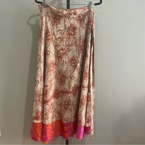 NWT Darn Good Yarn The Original Sari Wrap Skirt Ankle Length Goddess (22-26)